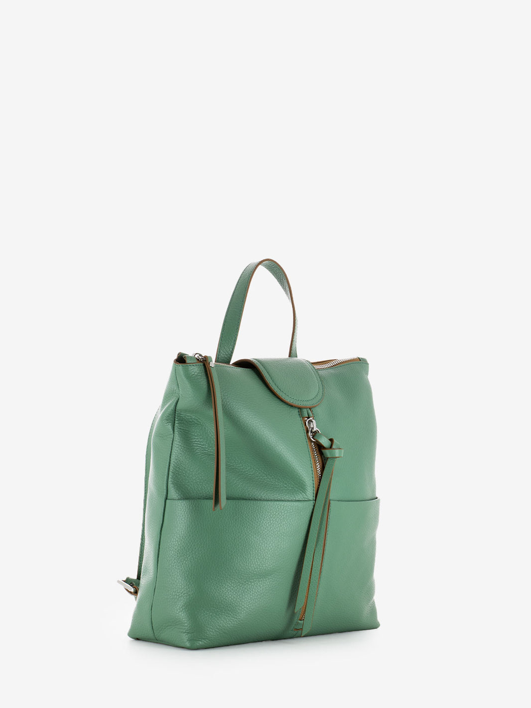 Mint Leather Giada Backpack