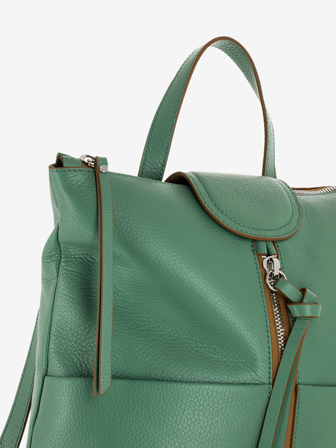 Mint Leather Giada Backpack