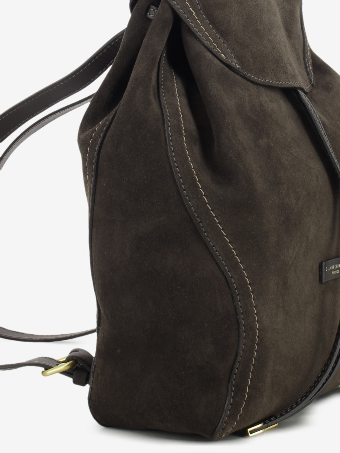 Violette mocha suede backpack