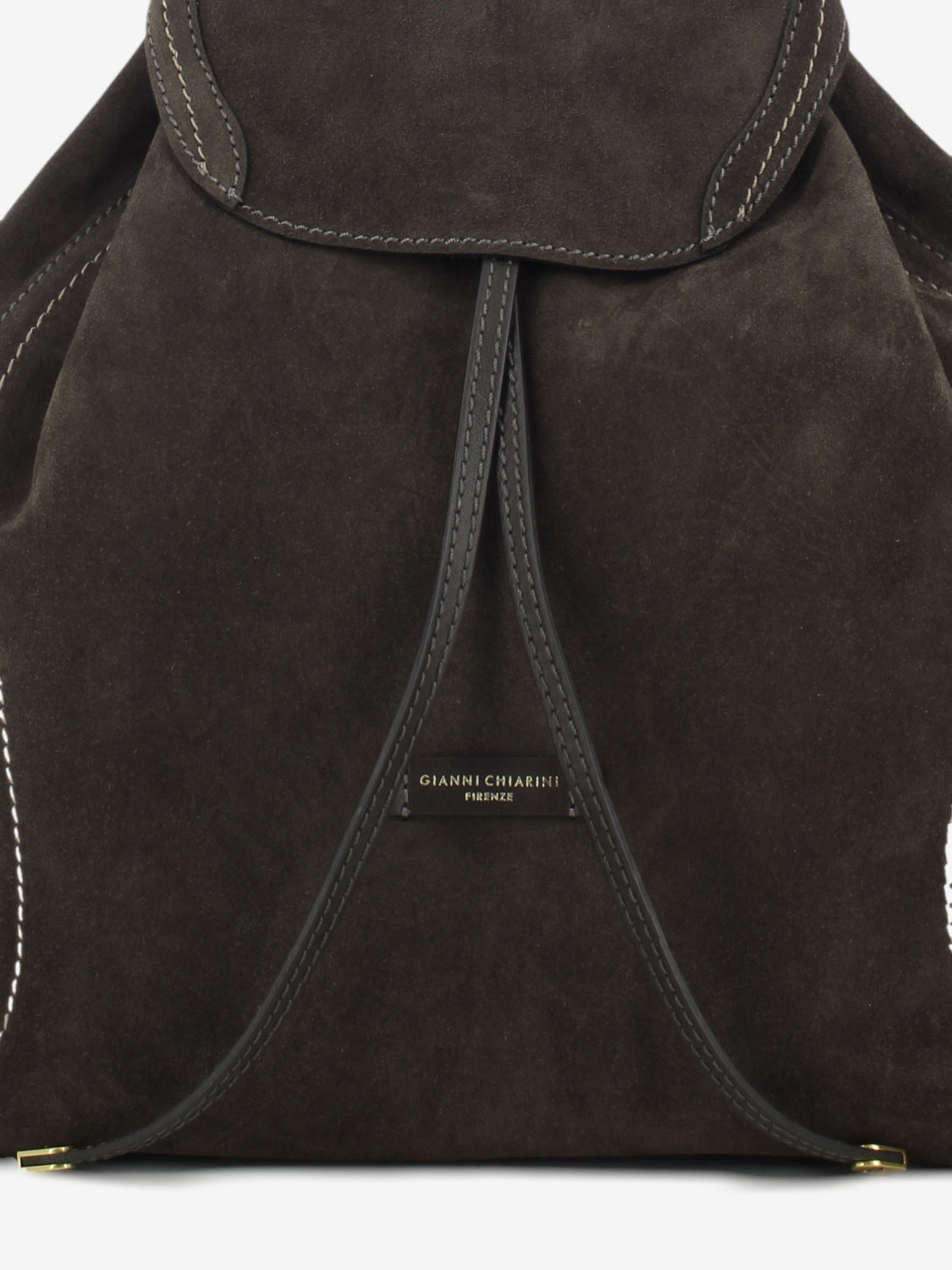 Violette mocha suede backpack
