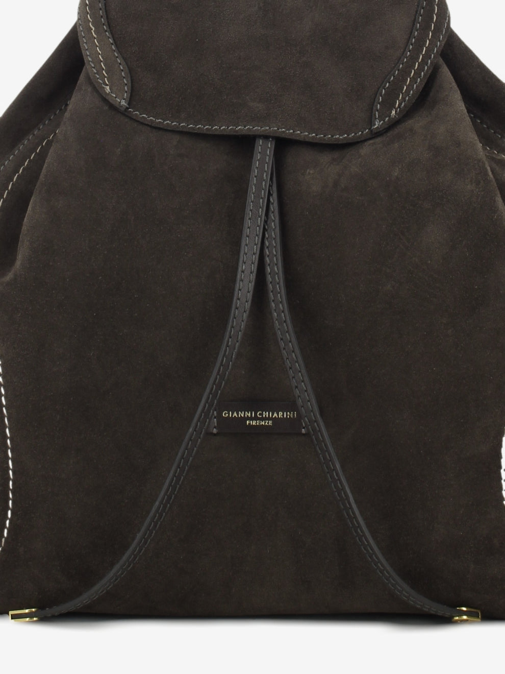 Violette mocha suede backpack