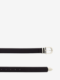 Black leather belt