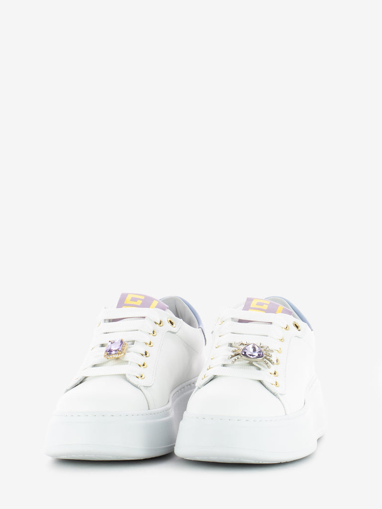 GIO+ - Sneakers Pia charms white / lilla
