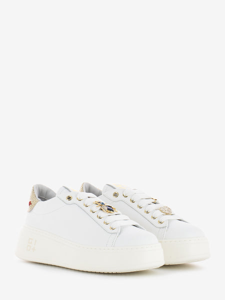 Sneakers Pia70A bianco / oro