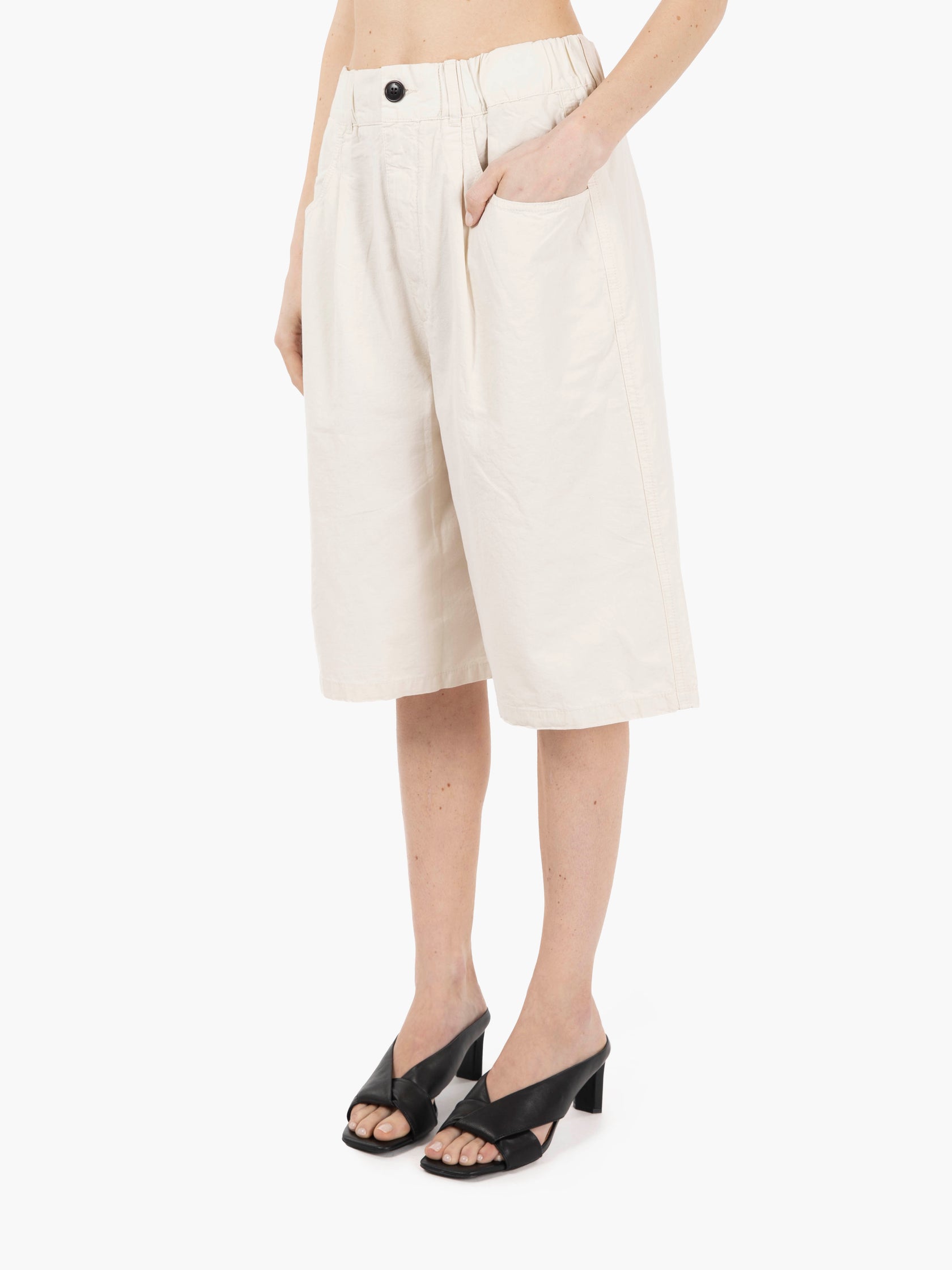 Bermuda loose ripstop offwhite