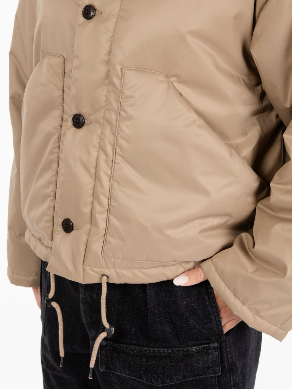 Giacca imbottita Nuclear in nylon beige