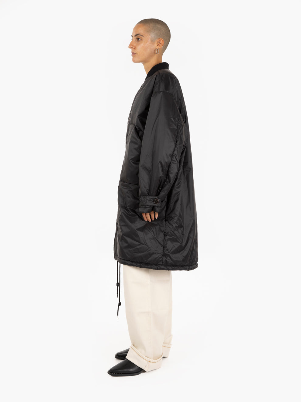Black oversized padded jacket