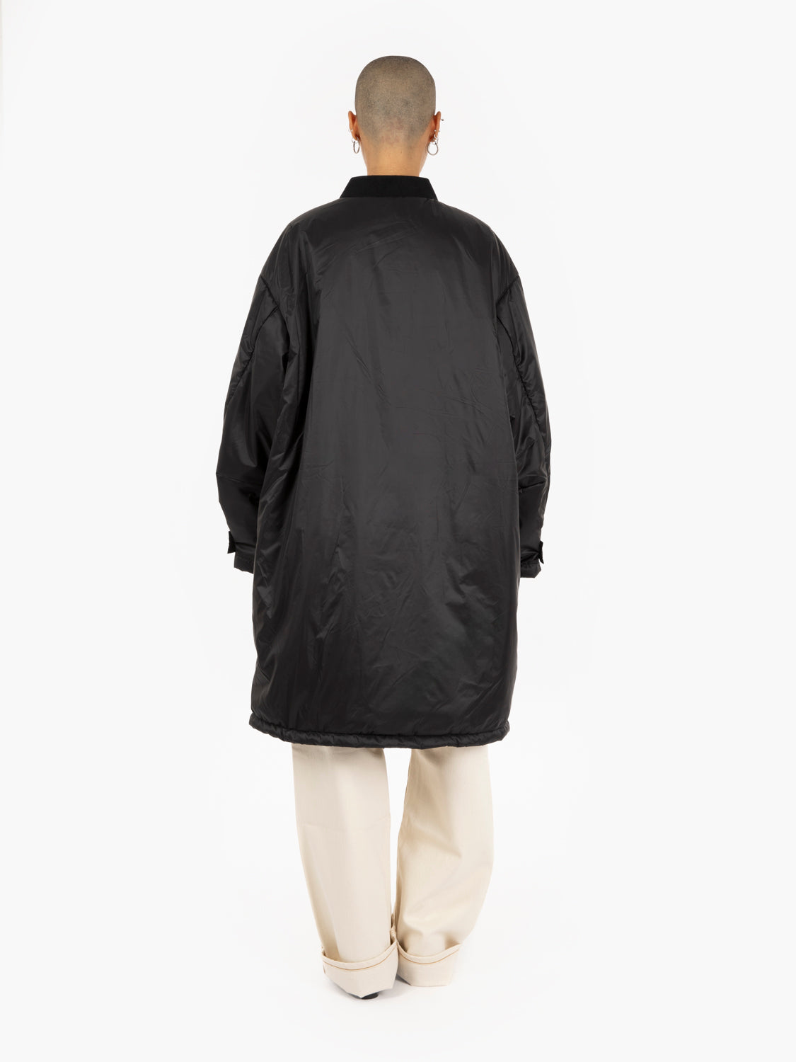 Black oversized padded jacket