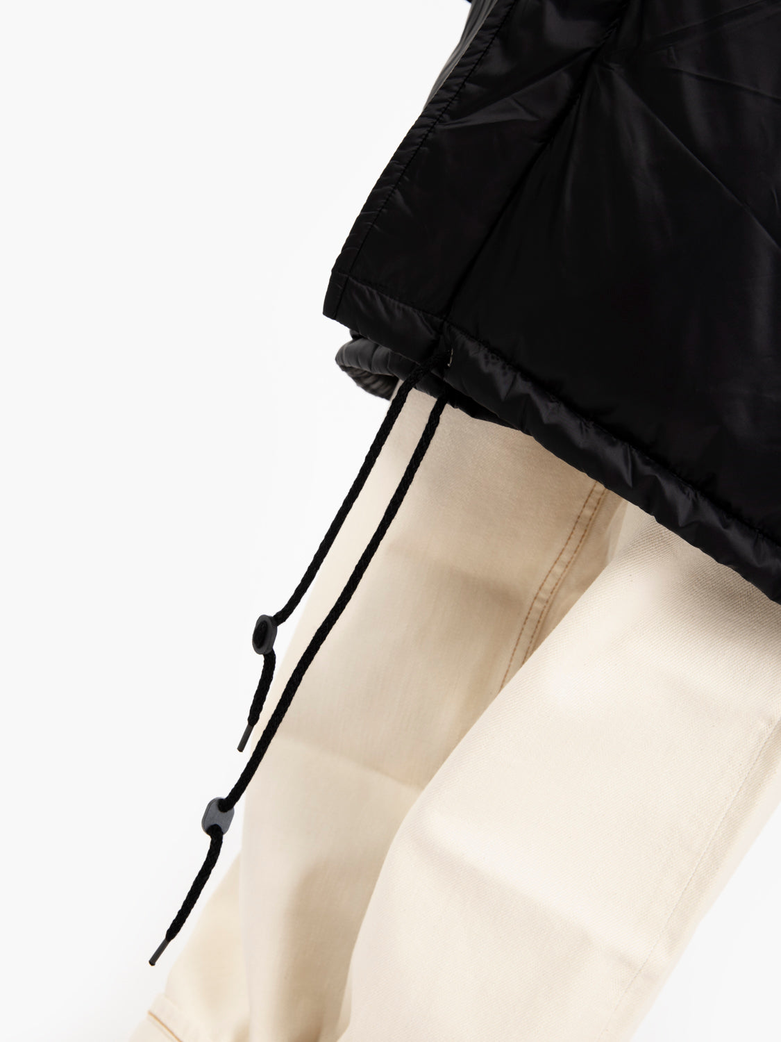 Black oversized padded jacket