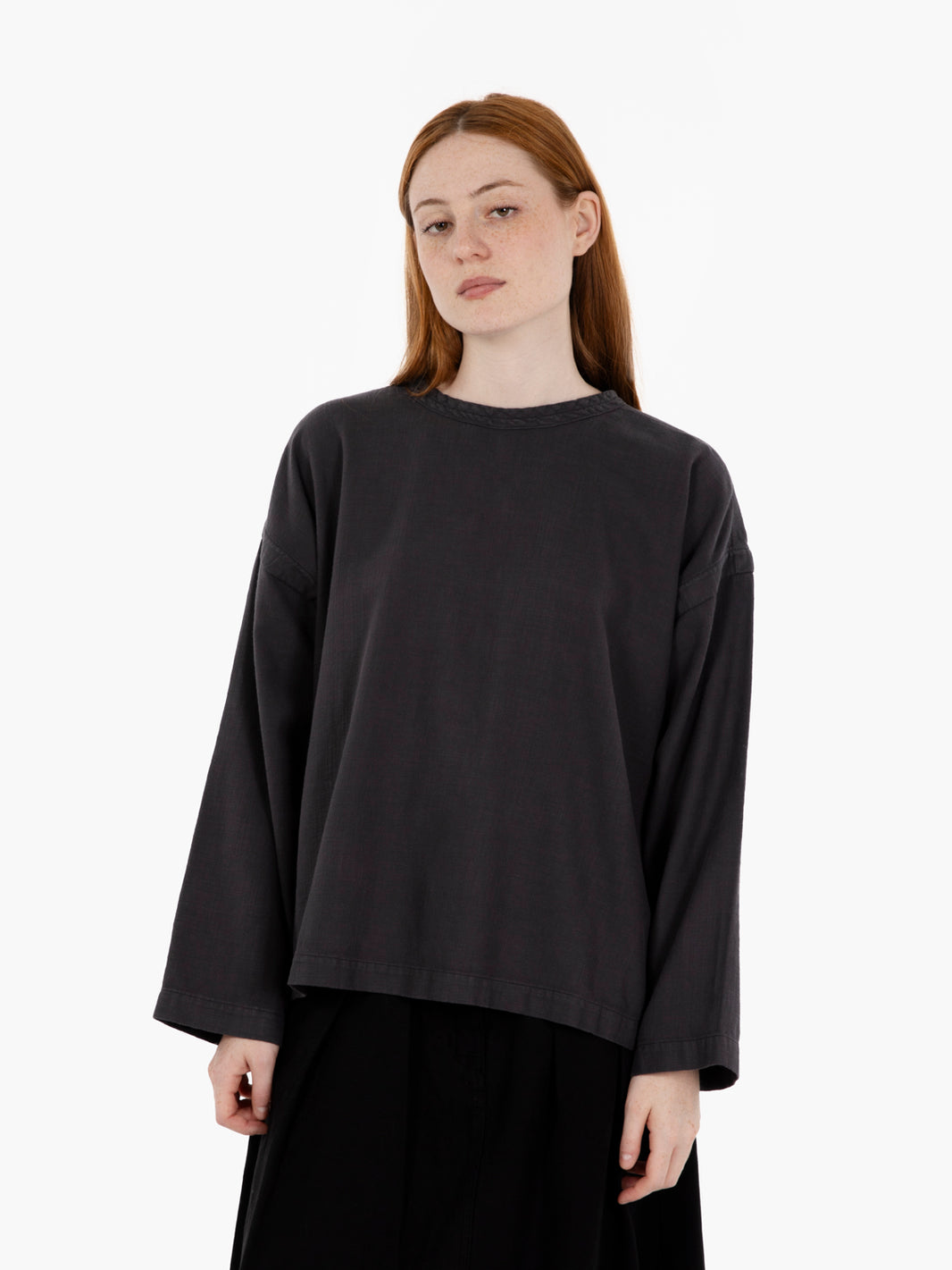 Guard smock slub cotton asphalt