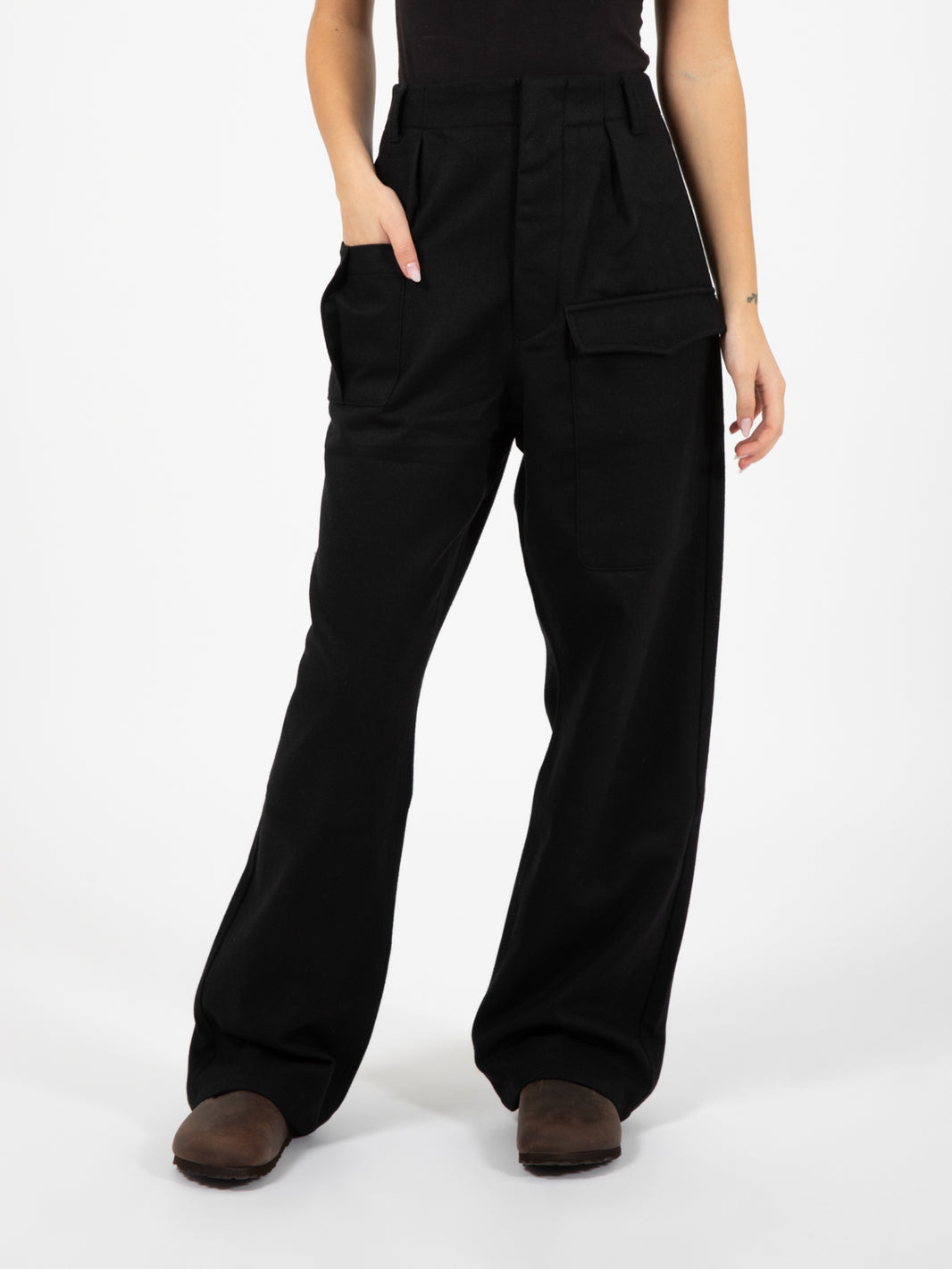Guerilla pants uniform wool black