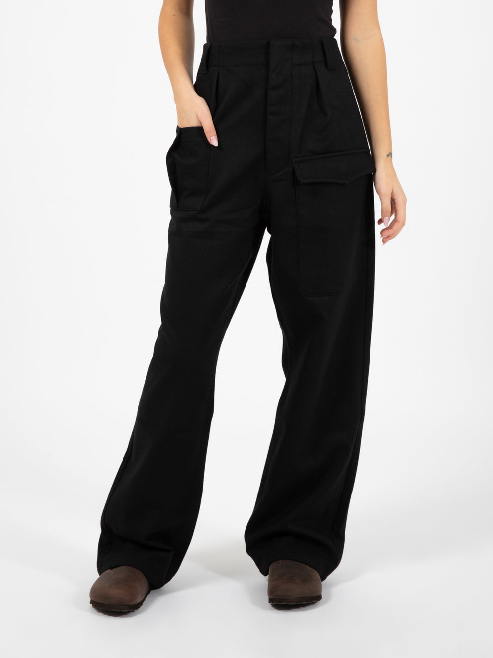 Guerilla pants uniform wool black