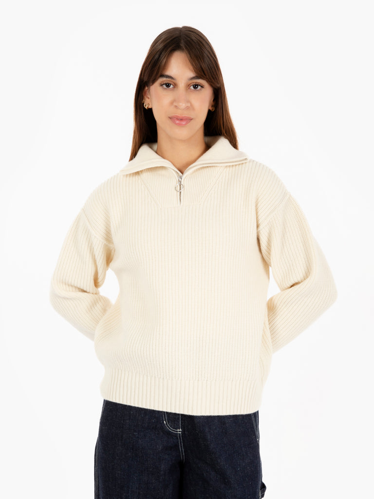 GIRLS OF DUST - Maglione fly deck yarn delta off white