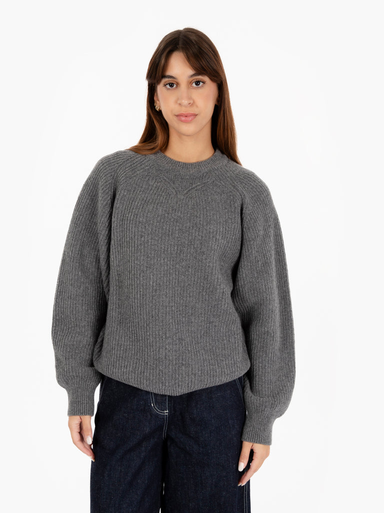 GIRLS OF DUST - Maglione girocollo yarn delta melange grey