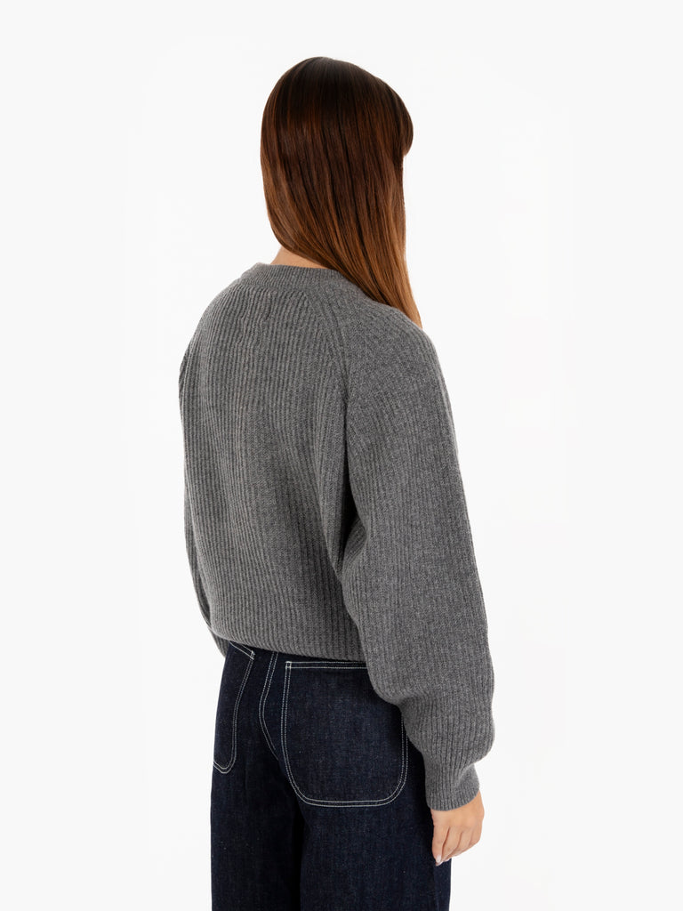 GIRLS OF DUST - Maglione girocollo yarn delta melange grey