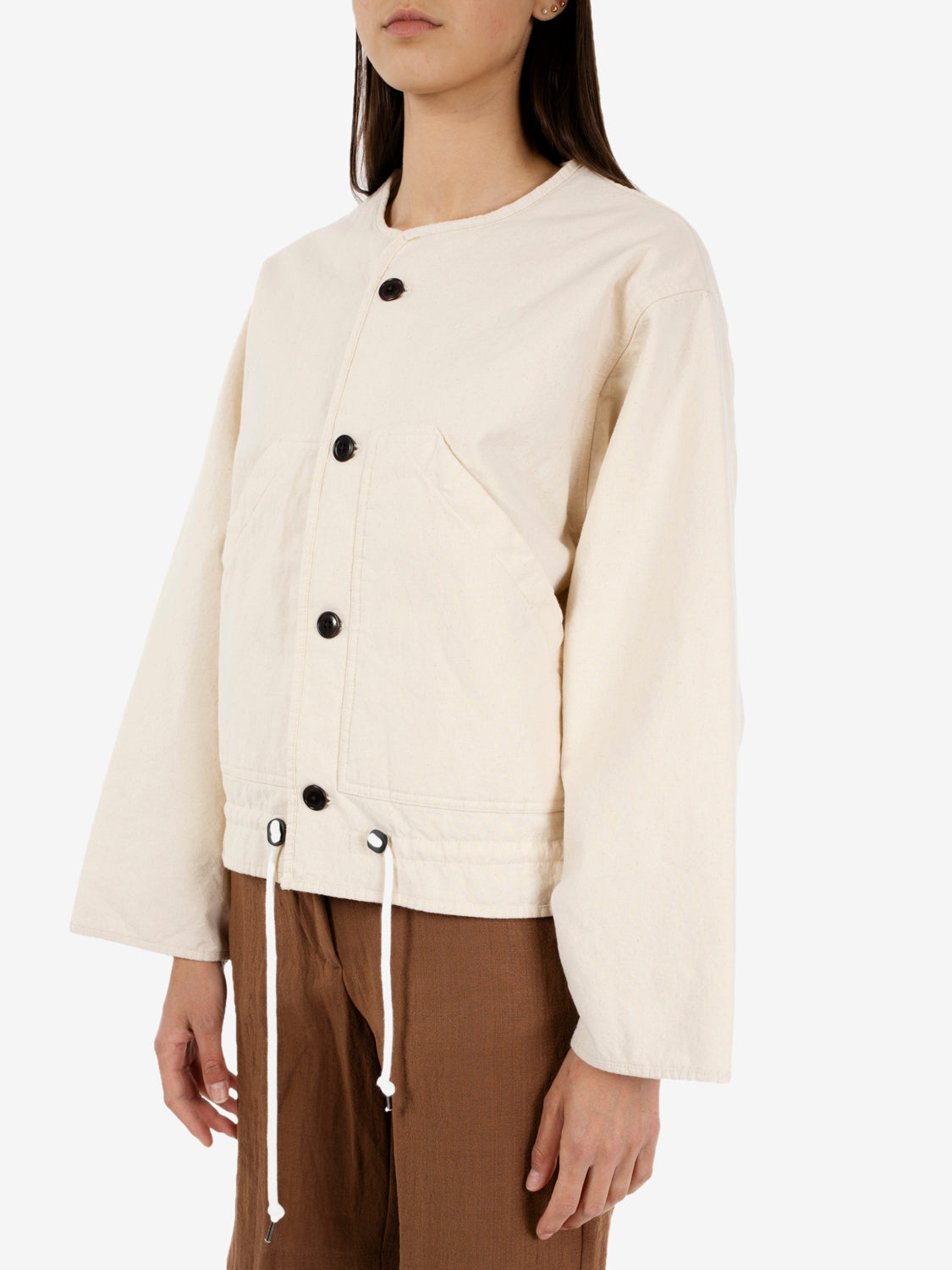 Neutron jacket padded cotton ecru