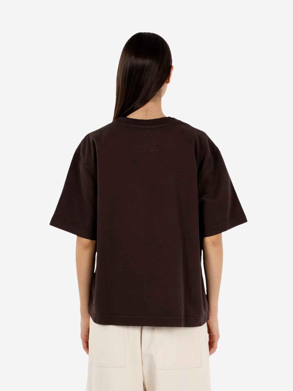Oversized Power t-shirt coffee brown