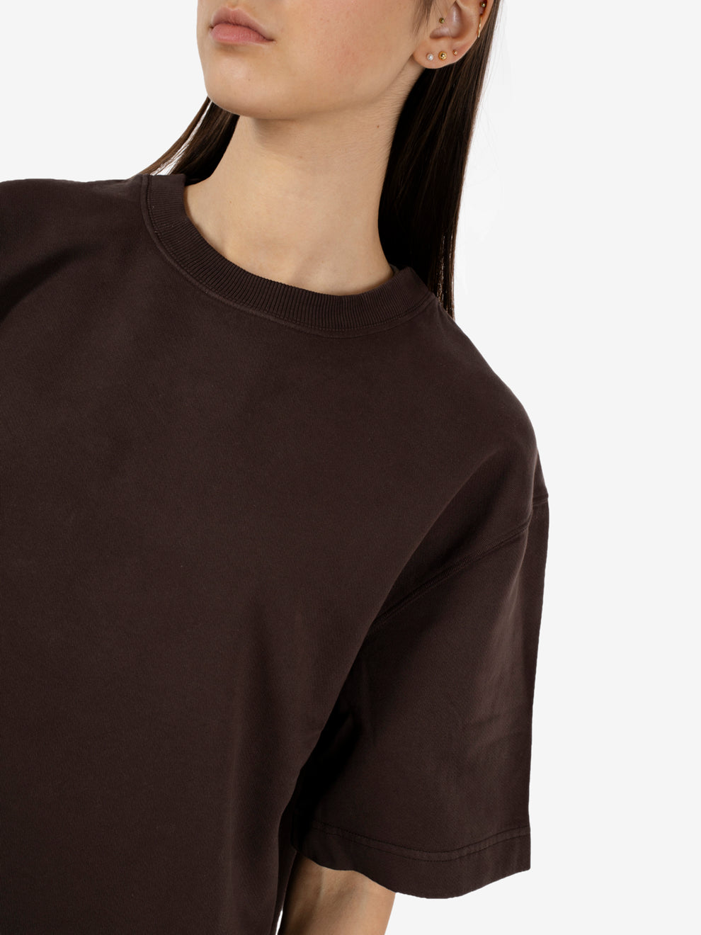 Oversized Power t-shirt coffee brown