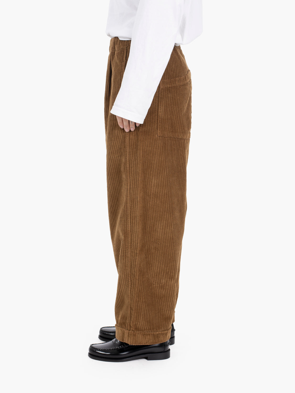 WIDE ZENO PANTS WITH ELASTIC WAISTBAND MONK WC-007-DMC-733