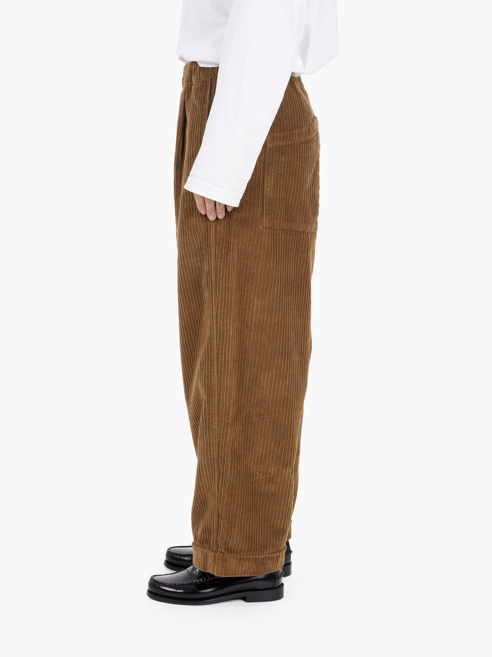 WIDE ZENO PANTS WITH ELASTIC WAISTBAND MONK WC-007-DMC-733