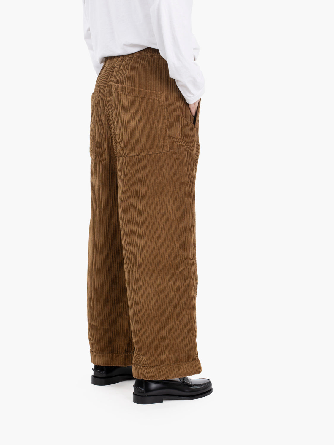 WIDE ZENO PANTS WITH ELASTIC WAISTBAND MONK WC-007-DMC-733