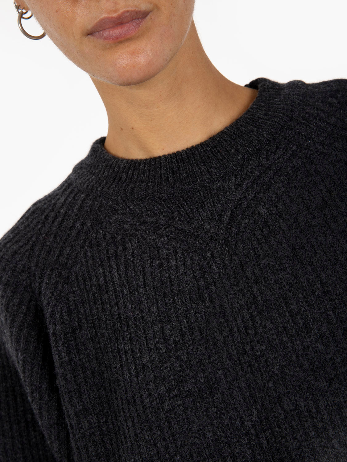PUDDLE SWEATER ASPHALT WK-003-DLT-903
