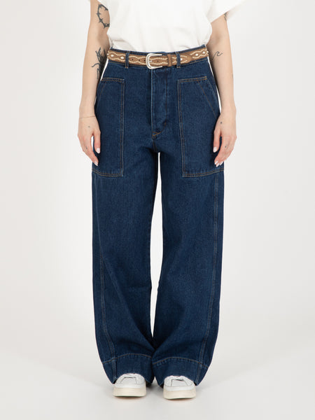 Sailor fatigue nikko denim blue