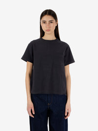 Jersey pocket black t-shirt