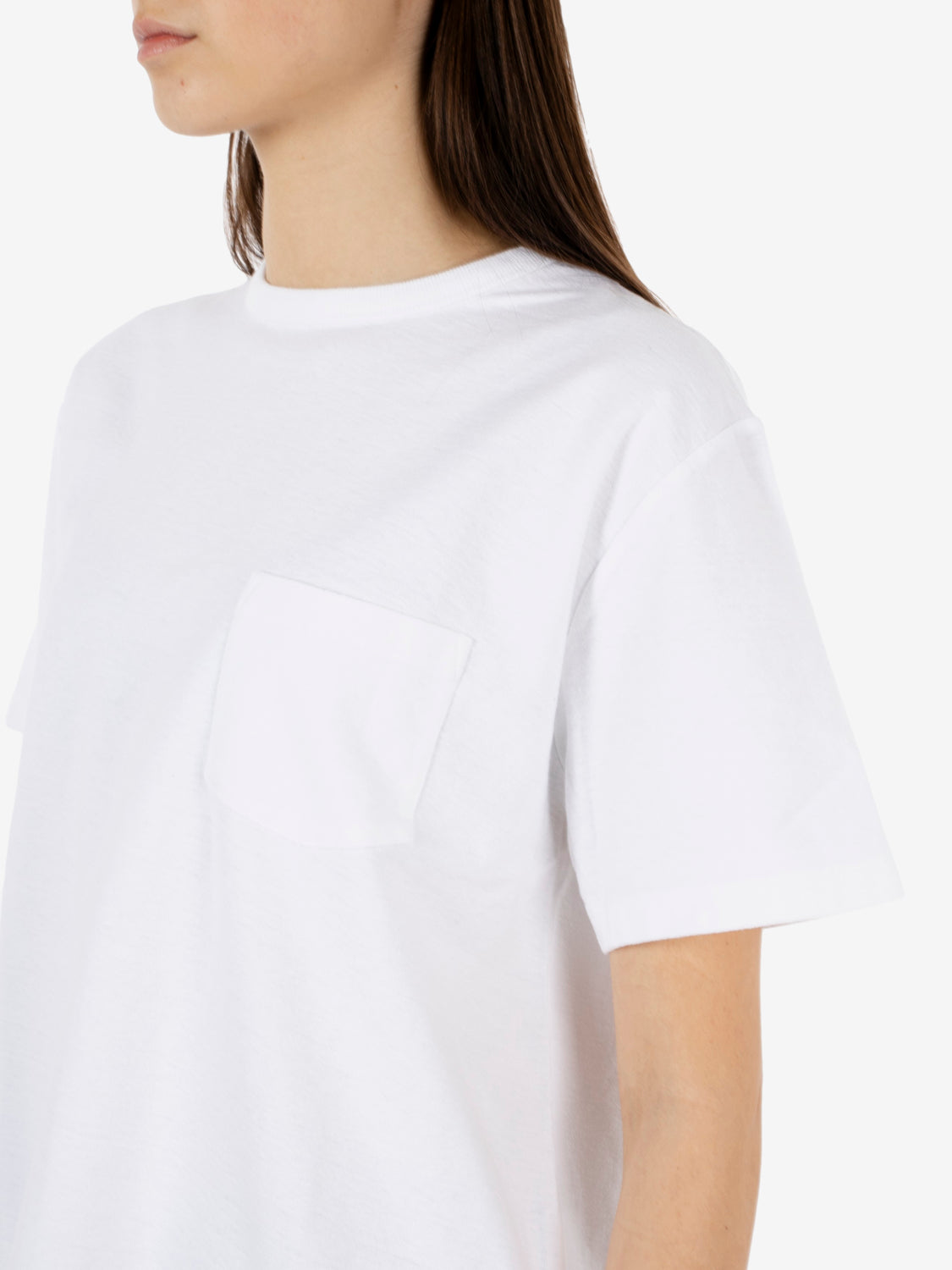 T-shirt jersey pocket white