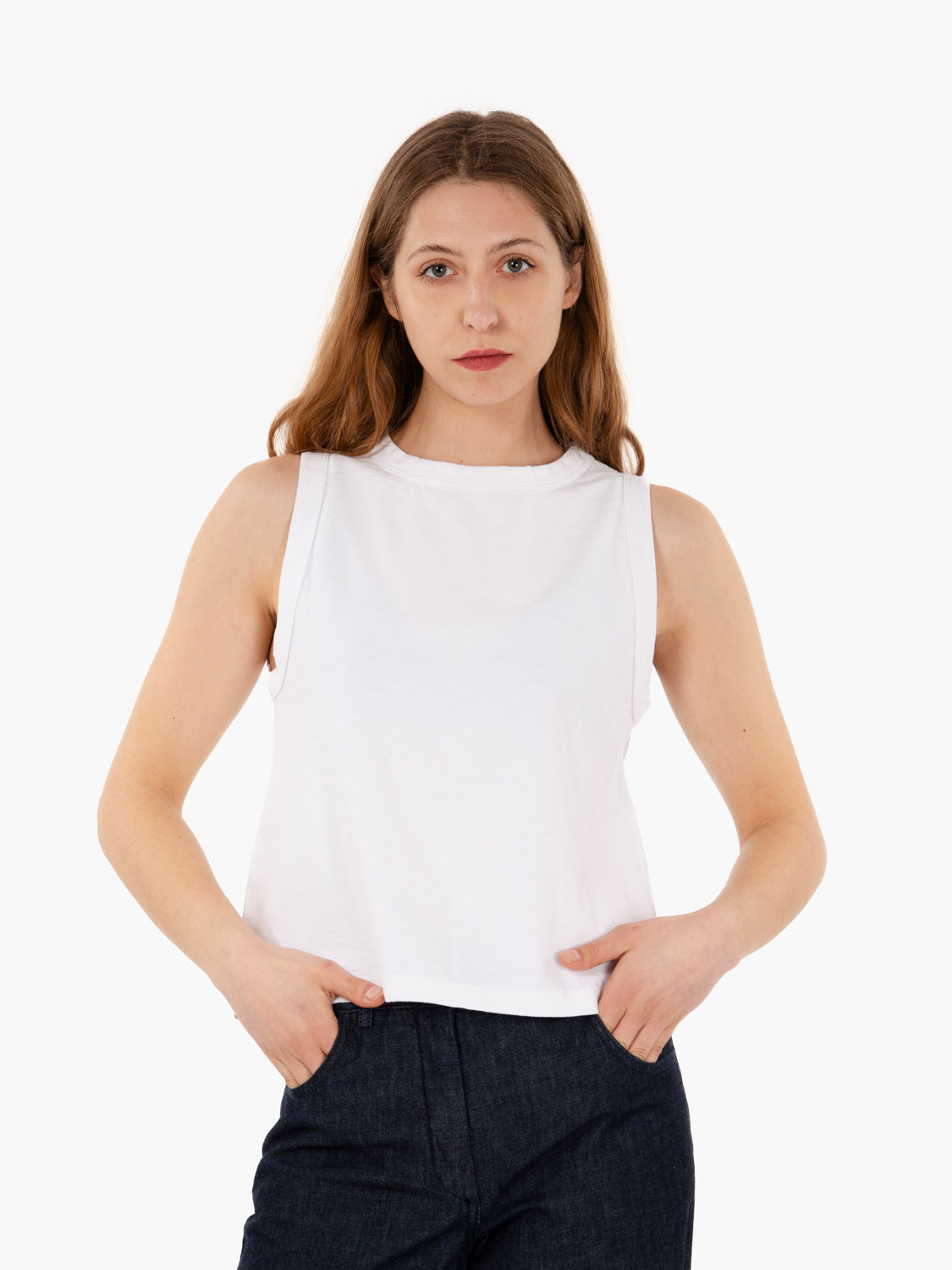 Johnny white tank top