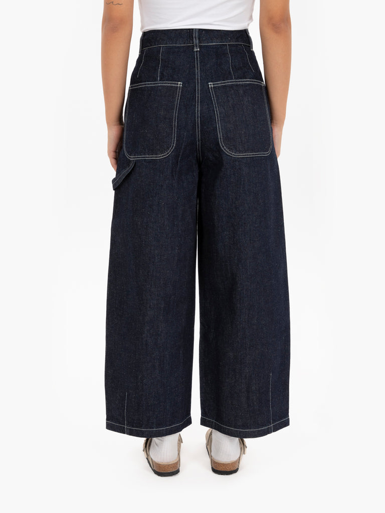 GIRLS OF DUST - Pantaloni chino Submarine in denim indigo