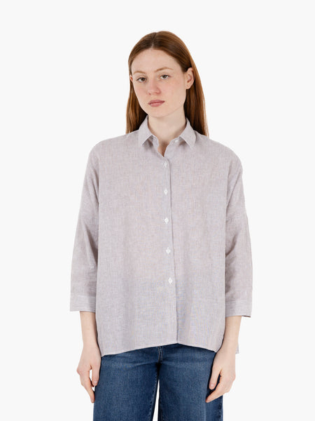 Camicia a scatola Lisa marrone