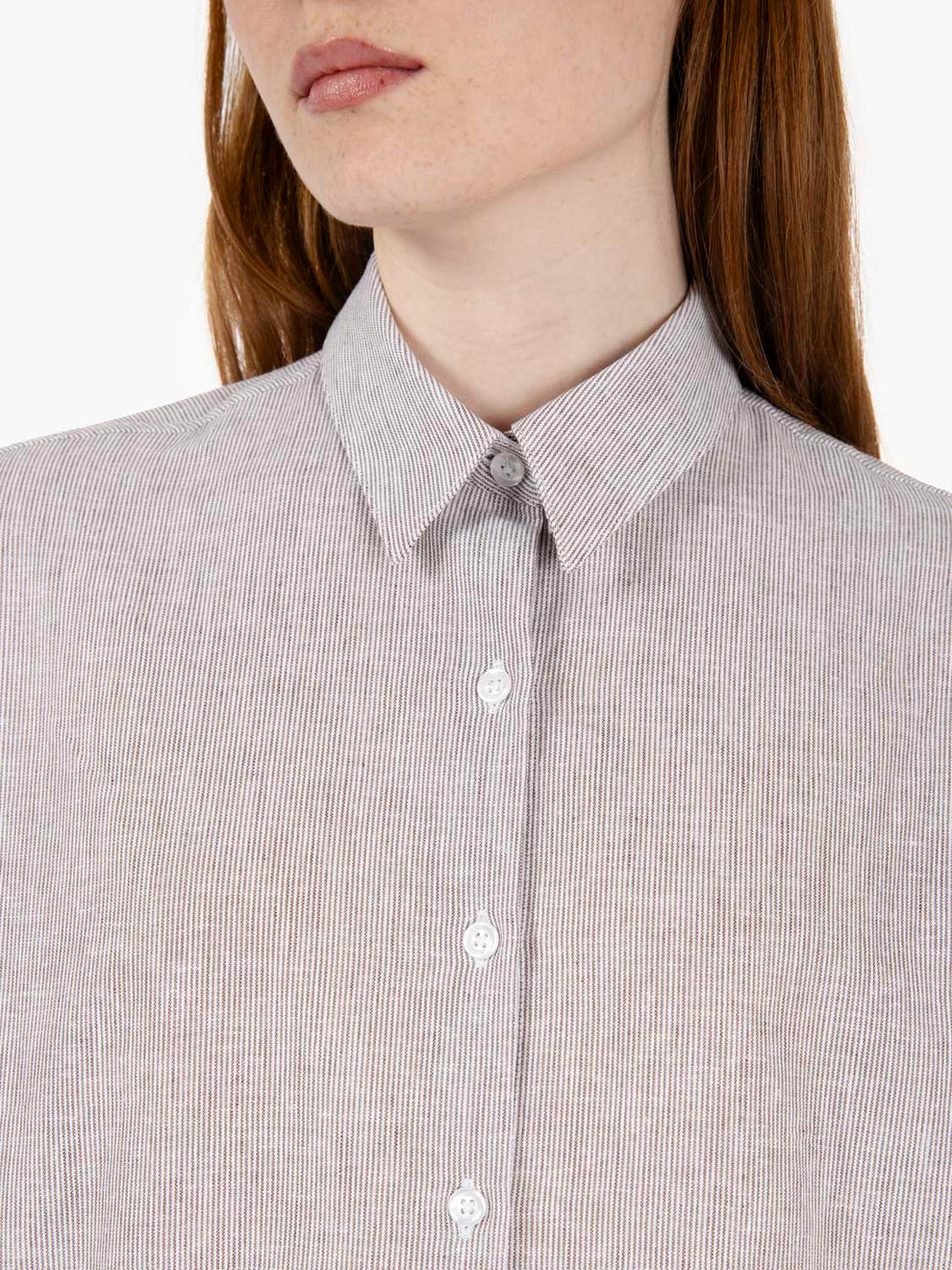 Camicia a scatola Lisa marrone