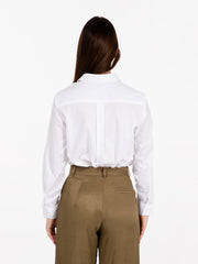 GMF - Camicia in cotone oversize bianco