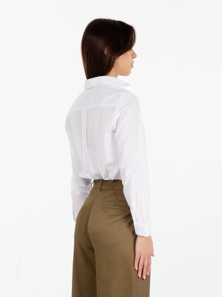 GMF - Camicia in cotone oversize bianco
