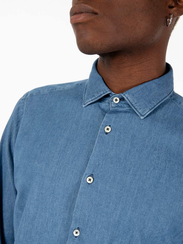 GMF - Camicia in denim azzurra