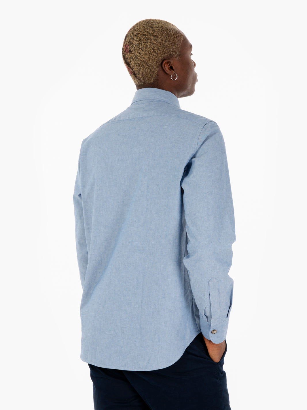 Camicia in denim chiaro con tasche