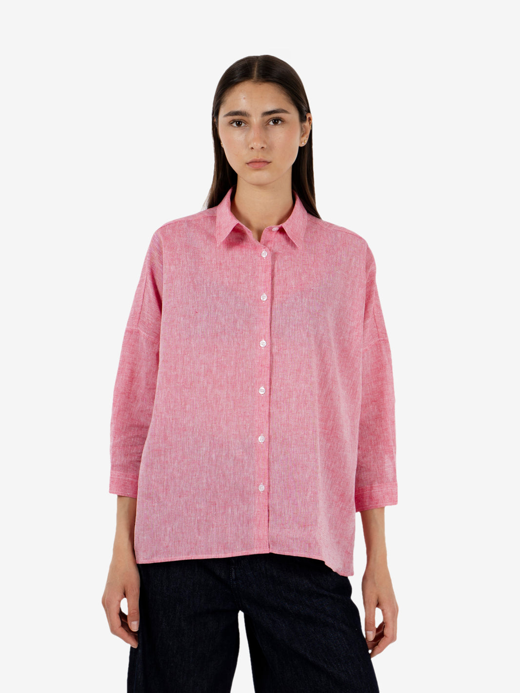 Lisa cherry linen shirt