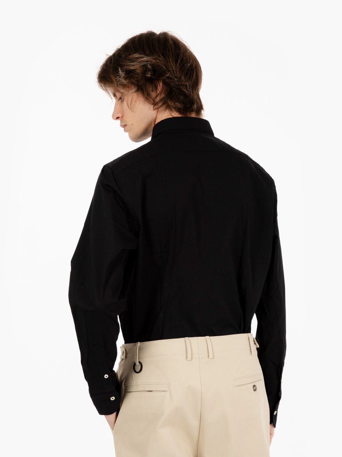 Black pearl button shirt