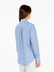 GMF - Camicia over a righe blu / bianco