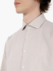GMF - Camicia regular a righe beige