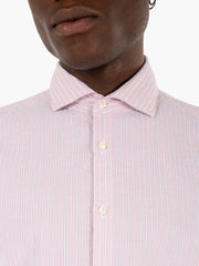 GMF - Camicia regular a righe rosa
