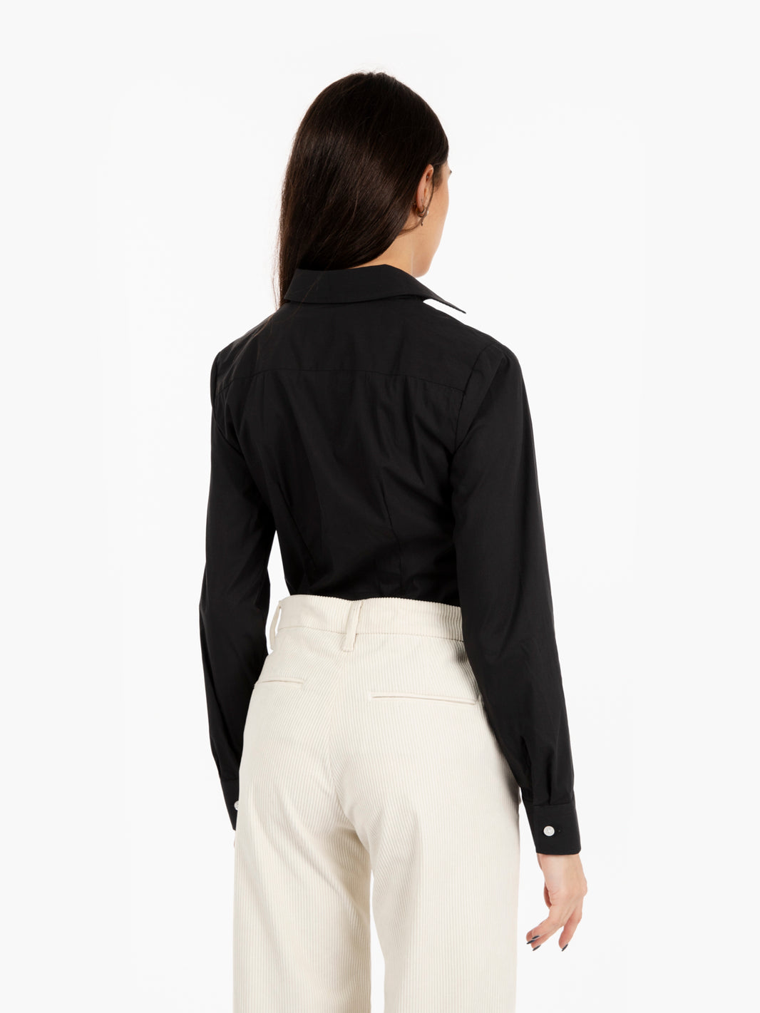 Camicia Marilyn stretch nera