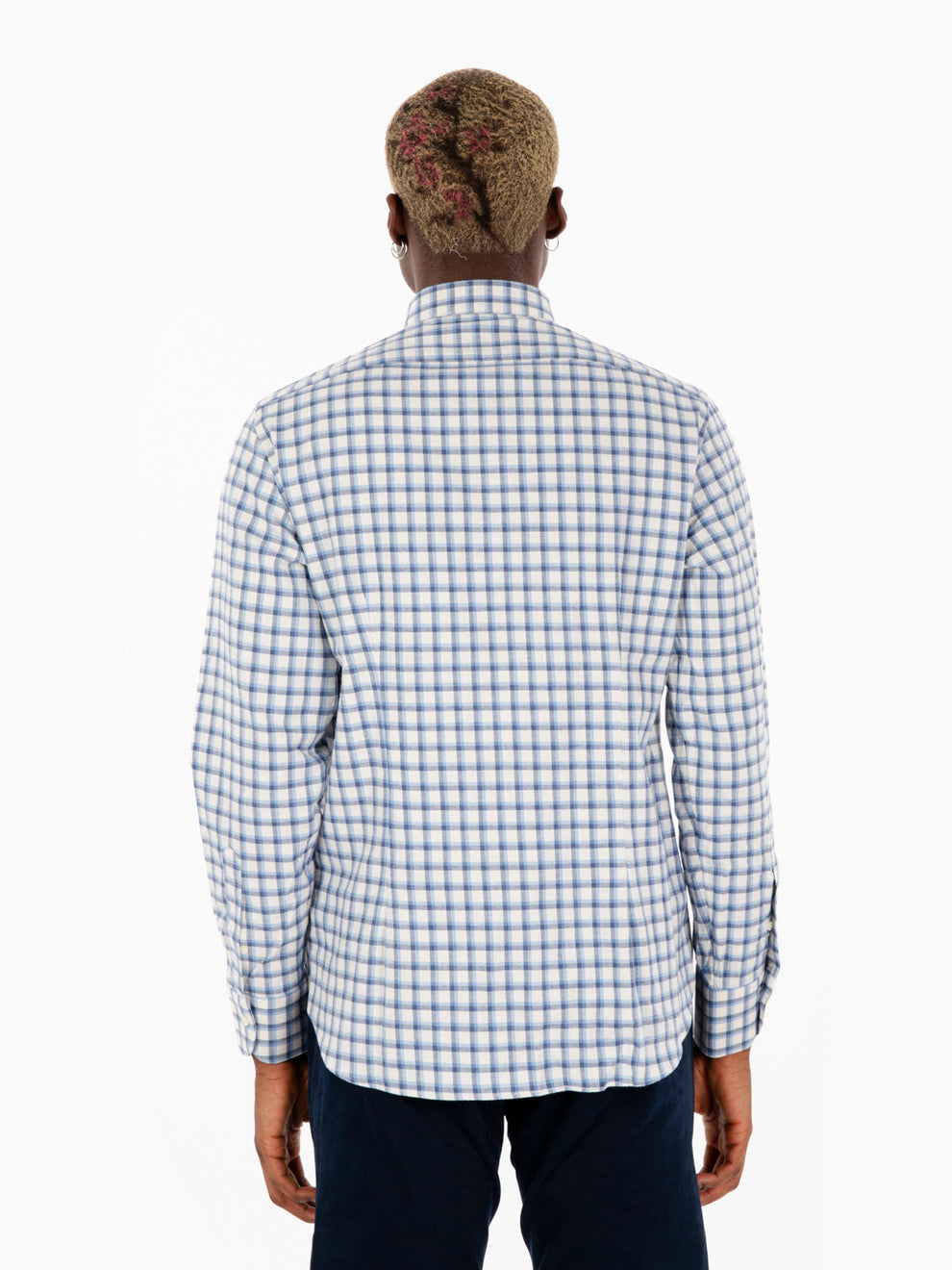 Blue/White Tartan Shirt