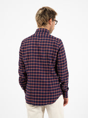 GMF - Camicia in flanella check blu / rosso