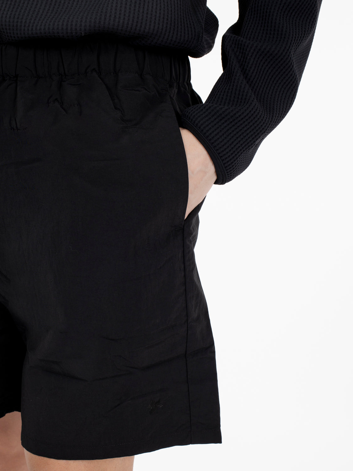 Nylon shorts black