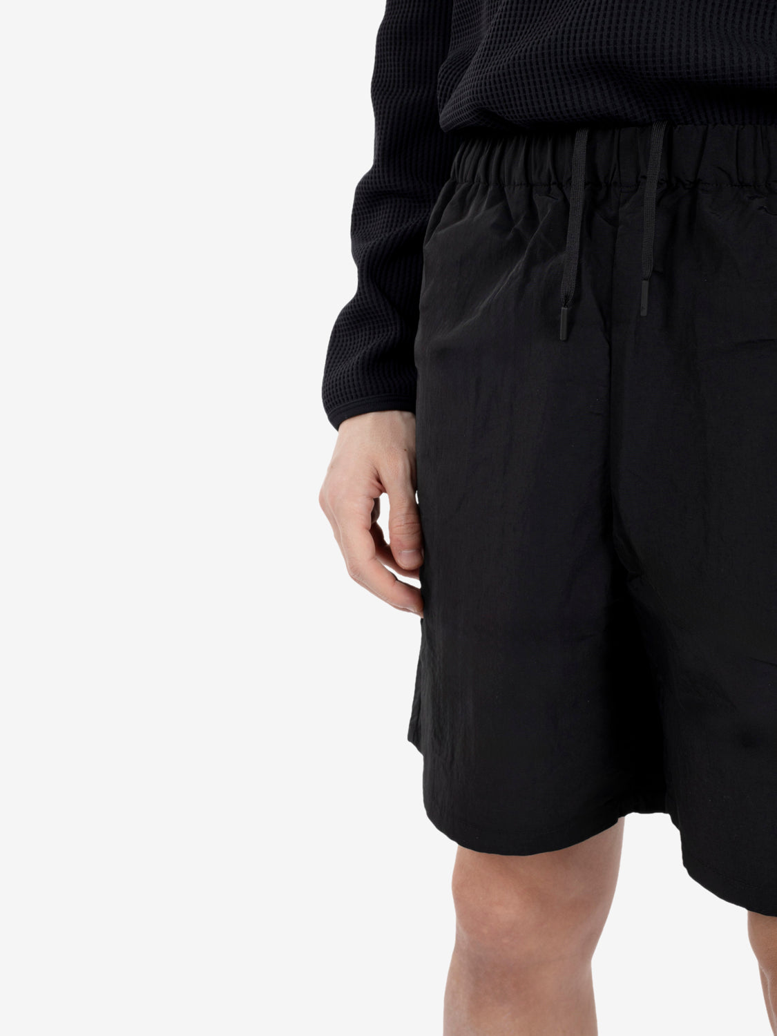 Nylon shorts black