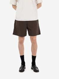 Nylon shorts jet brown