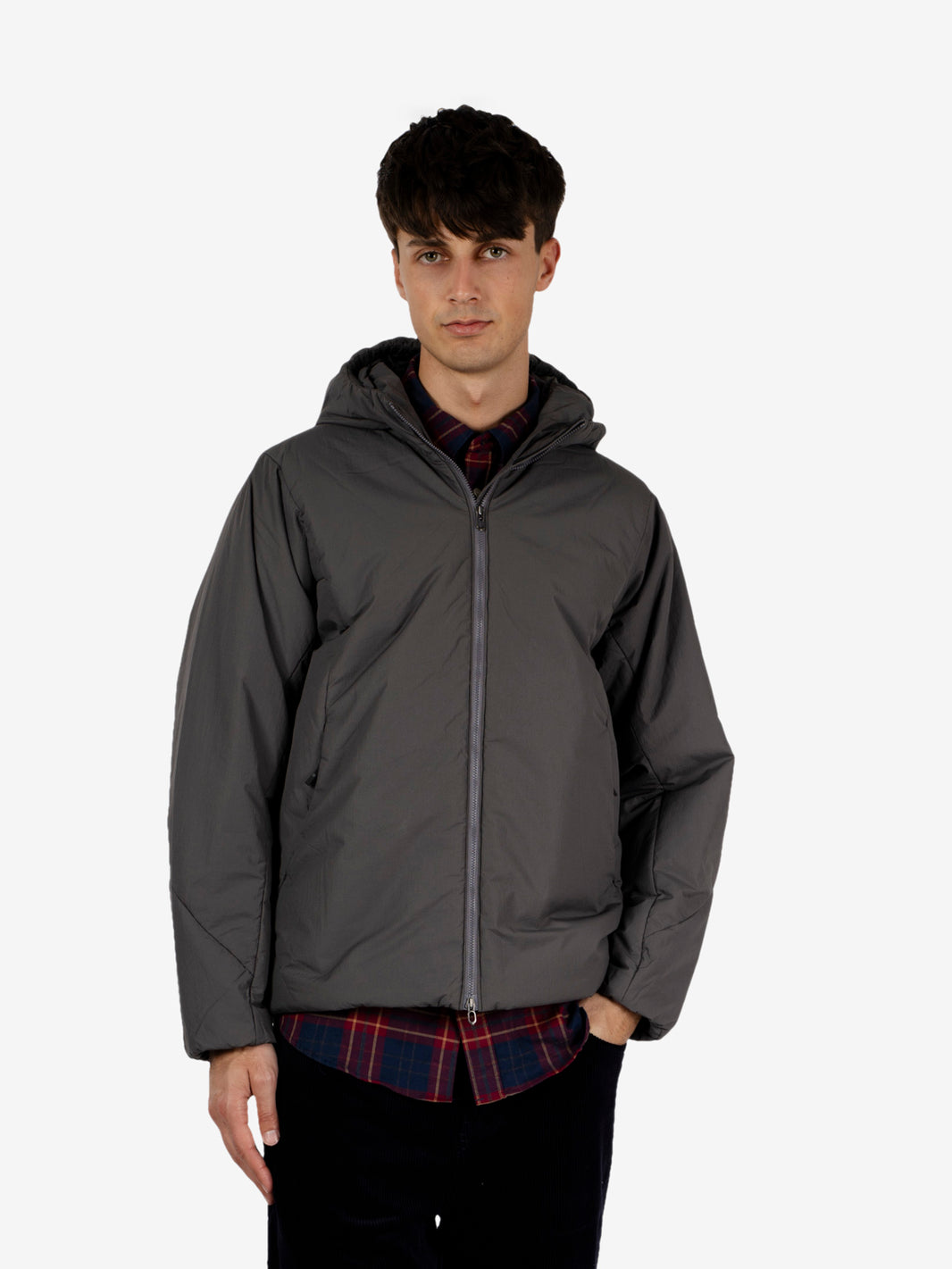 Tsubai Insulated hoodie lunar gray