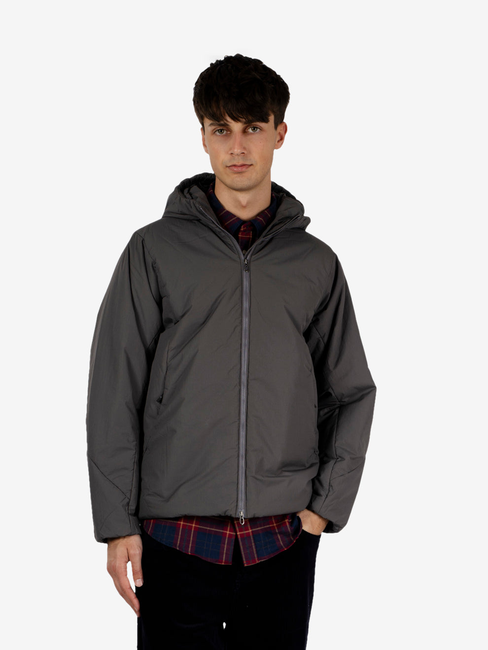 Tsubai Insulated hoodie lunar gray